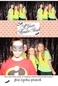 Open air Halloween photo booth in Dallas Texas