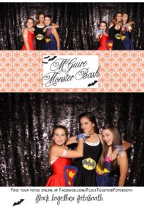 Open air Halloween photo booth in Dallas Texas