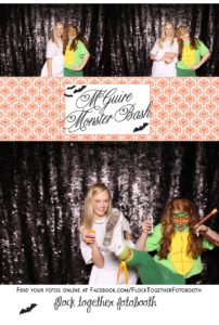Open air Halloween photo booth in Dallas Texas