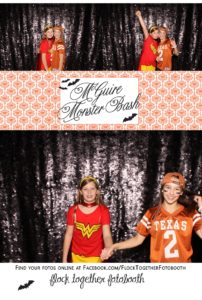 Open air Halloween photo booth in Dallas Texas