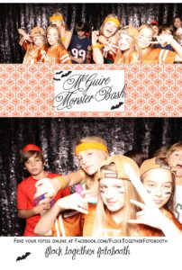 Open air Halloween photo booth in Dallas Texas