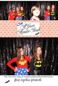 Open air Halloween photo booth in Dallas Texas