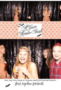 Open air Halloween photo booth in Dallas Texas