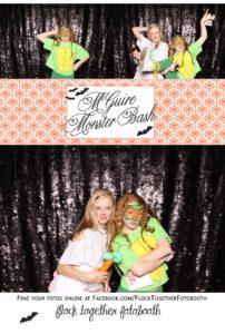 Open air Halloween photo booth in Dallas Texas