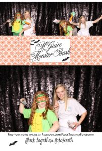 Open air Halloween photo booth in Dallas Texas