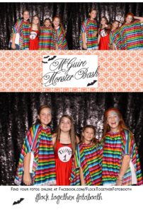 Open air Halloween photo booth in Dallas Texas