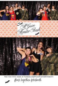Open air Halloween photo booth in Dallas Texas