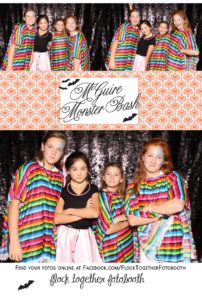 Open air Halloween photo booth in Dallas Texas