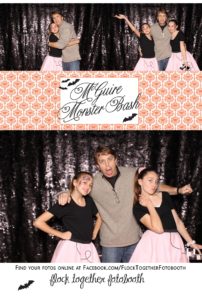 Open air Halloween photo booth in Dallas Texas