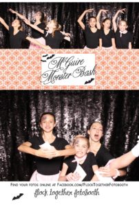 Open air Halloween photo booth in Dallas Texas