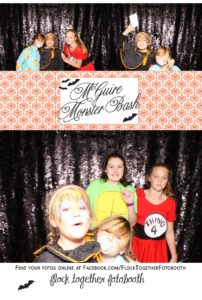 Open air Halloween photo booth in Dallas Texas