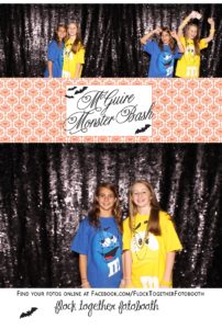 Open air Halloween photo booth in Dallas Texas