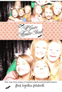 Open air Halloween photo booth in Dallas Texas