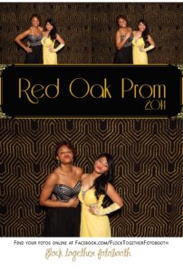 Prom photo booth in Dallas Texas