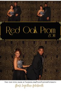 Prom photo booth in Dallas Texas