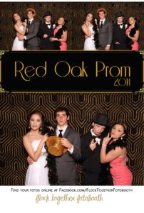 Prom photo booth in Dallas Texas