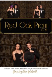 Prom photo booth in Dallas Texas