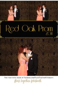 Prom photo booth in Dallas Texas