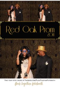 Prom photo booth in Dallas Texas