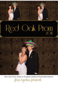 Prom photo booth in Dallas Texas