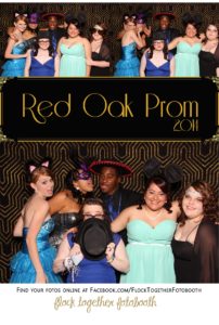 Prom photo booth in Dallas Texas