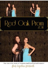 Prom photo booth in Dallas Texas