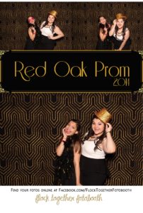 Prom photo booth in Dallas Texas