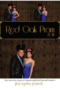 Prom photo booth in Dallas Texas