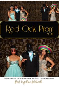 Prom photo booth in Dallas Texas