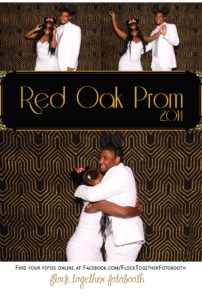 Prom photo booth in Dallas Texas