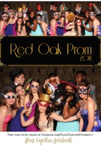 Prom photo booth in Dallas Texas