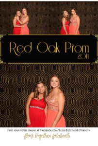 Prom photo booth in Dallas Texas