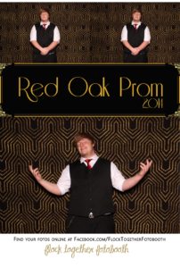 Prom photo booth in Dallas Texas