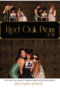 Prom photo booth in Dallas Texas