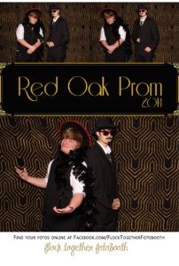 Prom photo booth in Dallas Texas