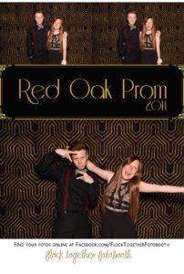 Prom photo booth in Dallas Texas