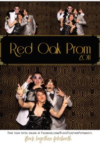 Prom photo booth in Dallas Texas