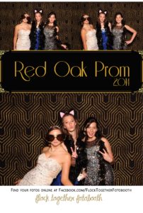 Prom photo booth in Dallas Texas