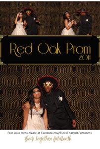 Prom photo booth in Dallas Texas