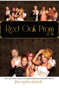 Prom photo booth in Dallas Texas