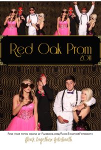 Prom photo booth in Dallas Texas