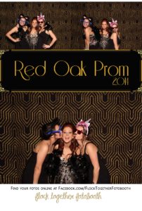 Prom photo booth in Dallas Texas