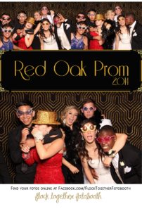 Prom photo booth in Dallas Texas