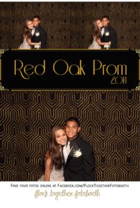 Prom photo booth in Dallas Texas