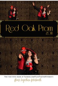 Prom photo booth in Dallas Texas