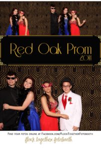 Prom photo booth in Dallas Texas