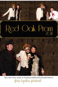 Prom photo booth in Dallas Texas