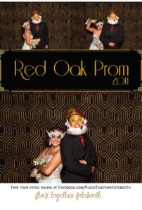 Prom photo booth in Dallas Texas