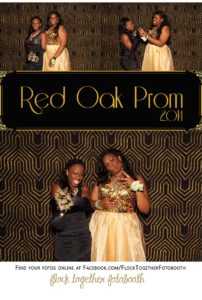 Prom photo booth in Dallas Texas