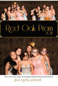 Prom photo booth in Dallas Texas